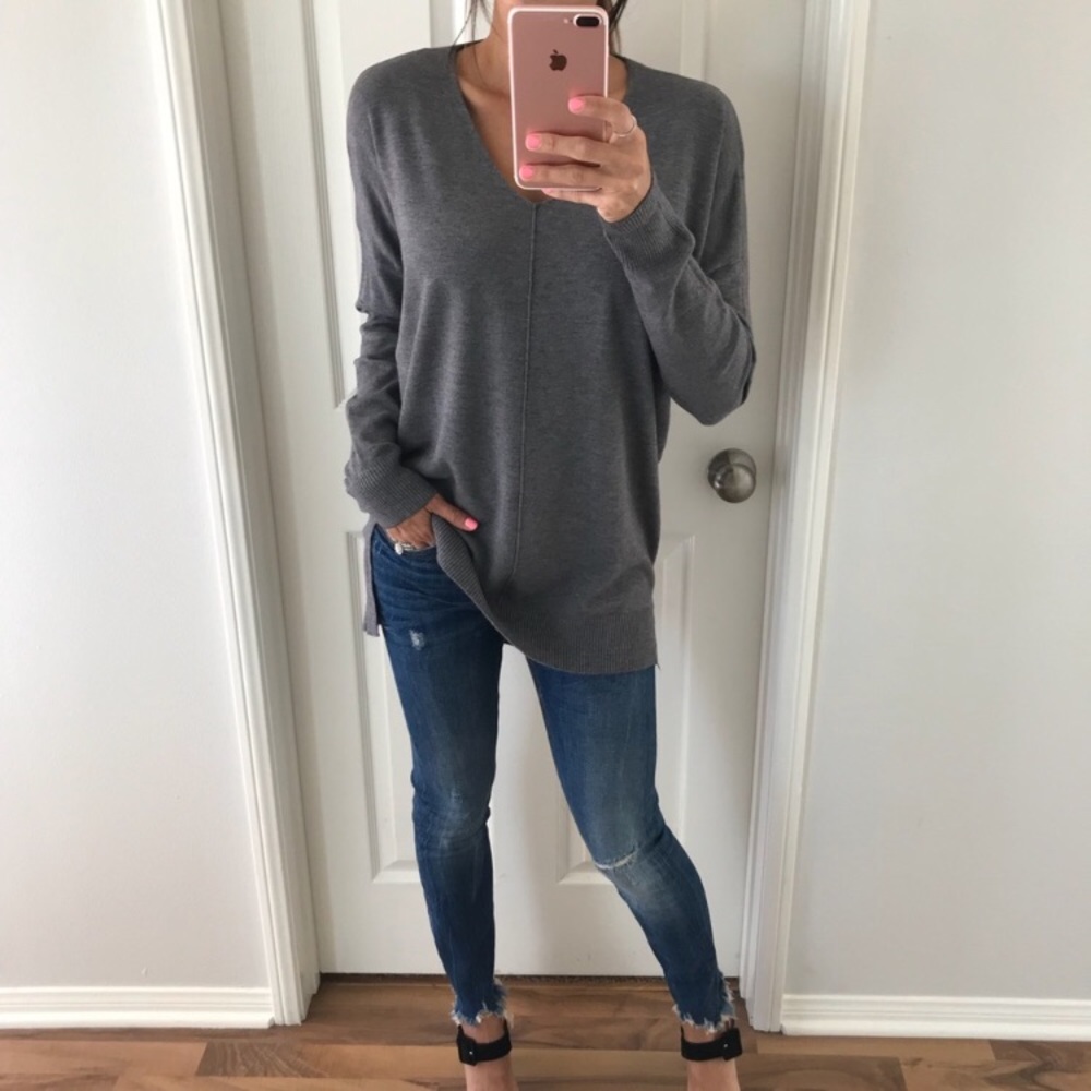 Reposh NWT super soft charcoal sweater @mrsalliexo
